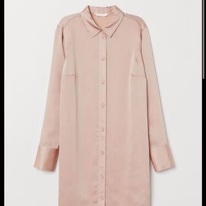 H&M mama maternity powder pink long shirt size S
